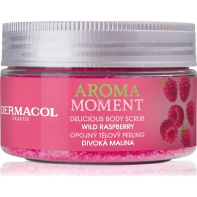 Dermacol Aroma Moment Wild Raspberry peeling cukrowy do ciała o zapachu malin 200 g