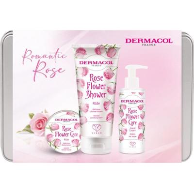 Dermacol Flower Care Rose zestaw upominkowy blaszane pudełko