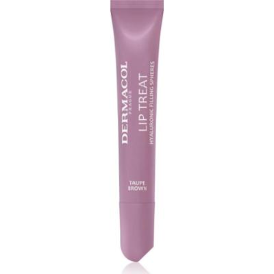 Dermacol Lip Treat nawilżający błyszczyk do ust odcień 9 Taupe Brown (Choco & Vanilla) 10 ml