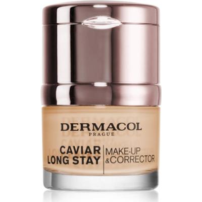 Dermacol Caviar Long Stay długotrwały podkład z wyciągiem z kawioru i korektor udoskonalający odcień Nude 30 ml