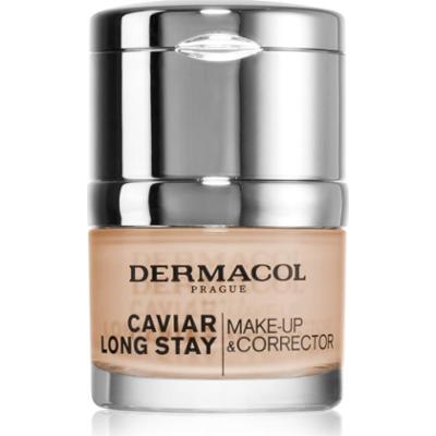Dermacol Caviar Long Stay długotrwały podkład z wyciągiem z kawioru i korektor udoskonalający odcień 4 Tan 30 ml