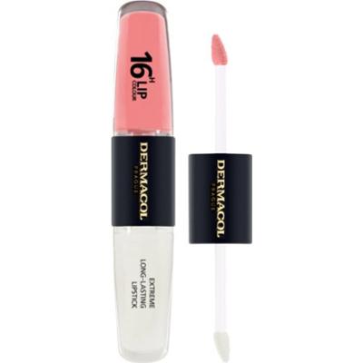 Dermacol 16H Lip Colour długotrwała pomadka i błyszczyk do ust odcień 01 Bella Aura 2x4 ml