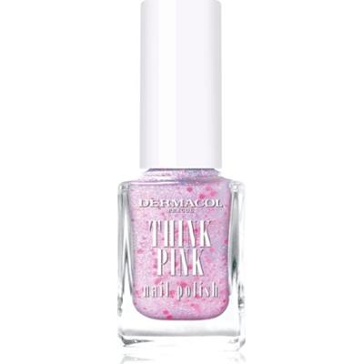 Dermacol Think Pink lakier do paznokci z brokatem odcień 02 12 ml