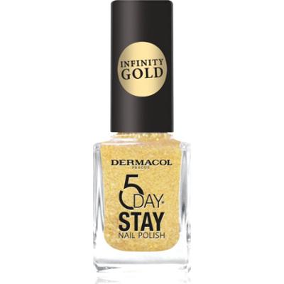Dermacol Infinity 5 Day Stay długotrwały lakier do paznokci odcień 63 Gold 11 ml