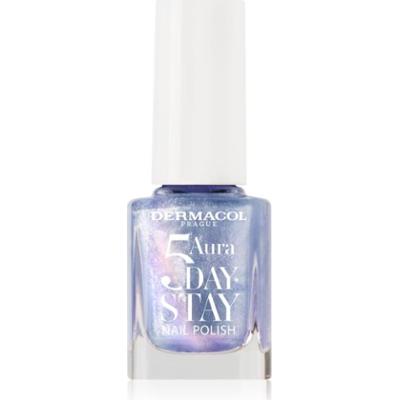 Dermacol 5 Day Stay Aura długotrwały lakier do paznokci z perłowym blaskiem odcień 71 Ocean Mist 11 ml