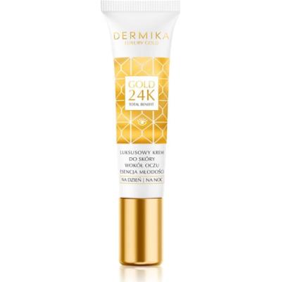 Dermika Luxury Gold krem odmładzający do okolic oczu 15 ml