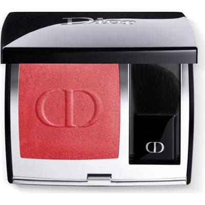 DIOR Rouge Blush róż w kompakcie, pędzel i lusterko odcień 999 (Satin) 6 g
