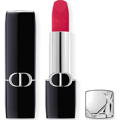 DIOR Rouge Dior szminka trwała flakon napełnialny odcień 784 Rouge Rose Velvet 3.5 g