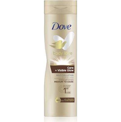 Dove Care & Visible Glow mleczko samoopalające odcień Dark 250 ml