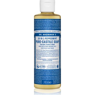 Dr. Bronner’s Peppermint uniwersalne mydło w płynie 240 ml