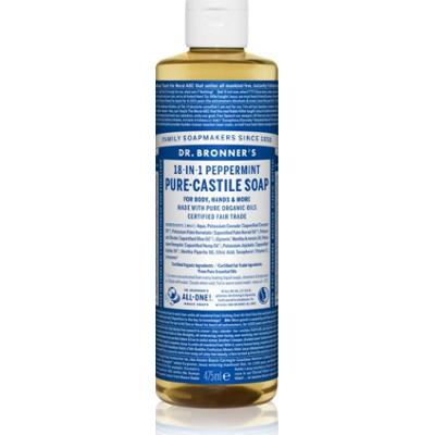 Dr. Bronner’s Peppermint uniwersalne mydło w płynie 475 ml