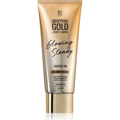 Dripping Gold Glowing Steady krem samoopalający do stopniowego opalania Medium - Dark 200 ml