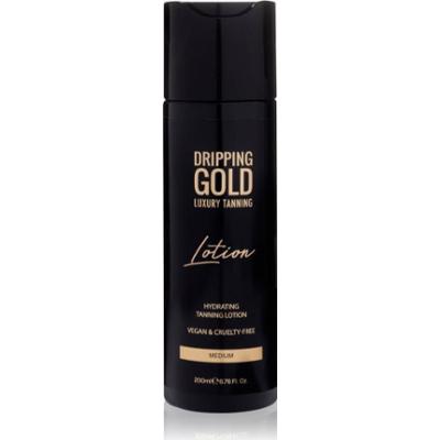 Dripping Gold Luxury Tanning Lotion nawilżające mleczko samoopalające do uzyskania intensywnej opalenizny odcień Medium 200 ml
