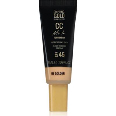 Dripping Gold CC Me In Mini Trial lekki podkład SPF 45 odcień Golden 05 5 ml