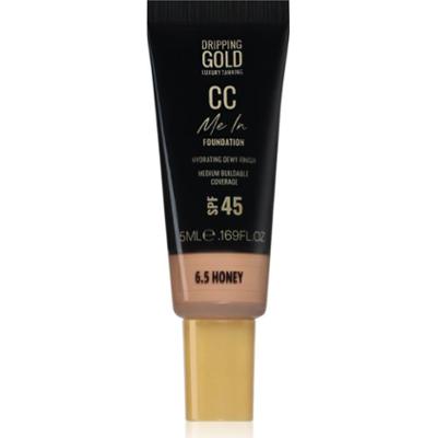 Dripping Gold CC Me In Mini Trial lekki podkład SPF 45 odcień Honey 6.5 5 ml