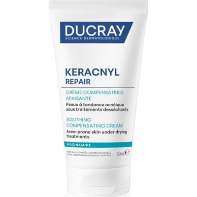 Ducray Keracnyl Repair Soothing Compensating Cream krem nawilżająco-kojący do skóry wrażliwej ze skłonnością do wyprysków 50 ml
