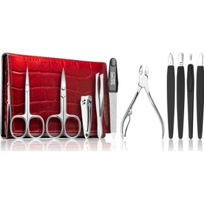 DuKaS Premium Line Solingen 252 zestaw do manicure + etui Burgundy