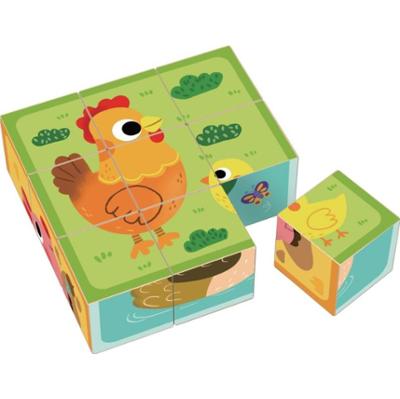 2Kids Toys Wooden Blocks Farm kości z drewna 12 m+ 9 szt.