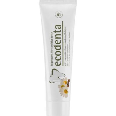 Ecodenta Green Sensitivity Relief pasta na wrażliwe zęby z fluorem smak Chamomile/Clove 100 ml