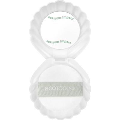 EcoTools Sea Gems Pearl Puff + Case lusterko kosmetyczne z puszkiem 1 szt.