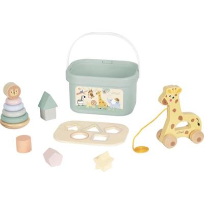 eliNeli ZOO 4 in 1 zestaw zabawek z drewna 1 szt.