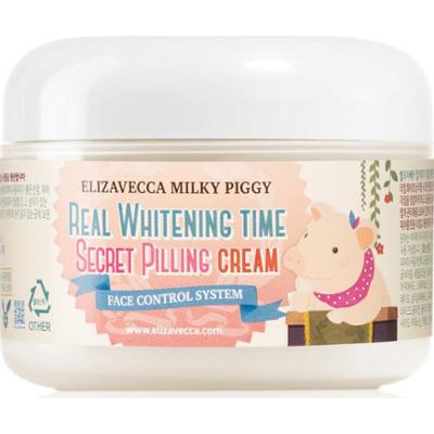 Elizavecca Milky Piggy Real Whitening Time Secret Pilling Cream nawilżający krem zmiękczający z efektem peelingu 100 ml