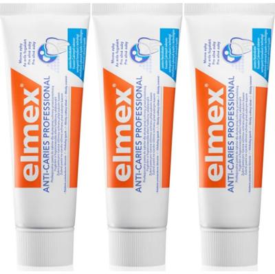 Elmex Anti-Caries Professional pasty do zębów chroniąca przed próchnicą 3x75 ml