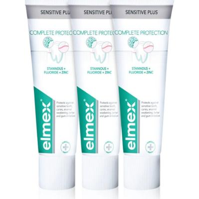 Elmex Sensitive Plus Complete Protection wzmacniająca pasta do zębów 3x75 ml