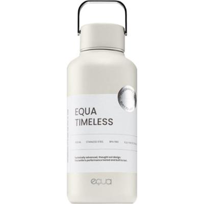 Equa Timeless butelka na wodę ze stali nierdzewnej mała kolor Off White 600 ml
