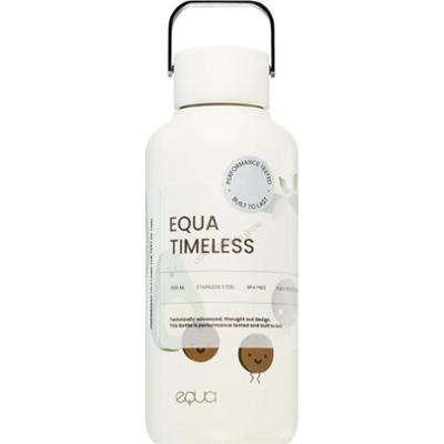 Equa Timeless butelka na wodę ze stali nierdzewnej mała kolor Avocado 600 ml