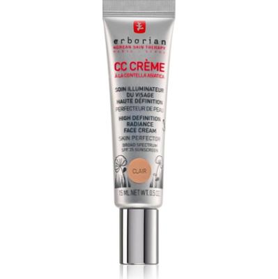 Erborian CC Crème Centella Asiatica krem rozjaśniający ujednolicający koloryt skóry SPF 25 małe opakowanie odcień Clair 15 ml
