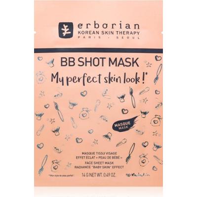 Erborian BB Shot Mask maseczka w płachcie o działaniu rozjaśniającym 14 g