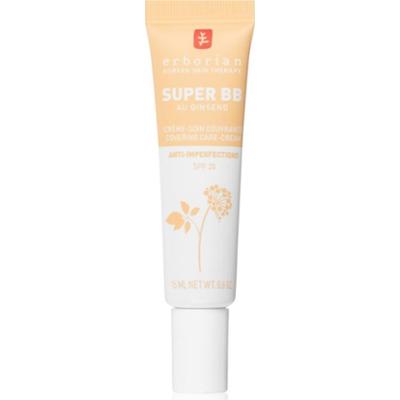Erborian Super BB Covering Care-Cream krem BB dla nieskazitelnej cery, przywracający skórze jednolity koloryt małe opakowanie odcień Nude 15 ml