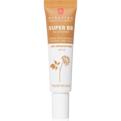 Erborian Super BB Covering Care-Cream krem BB dla nieskazitelnej cery, przywracający skórze jednolity koloryt małe opakowanie odcień Caramel 15 ml
