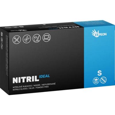 Espeon Nitril Ideal3 Blue rękawiczki nitrylowe bezpudrowe rozmiar S 100 szt.
