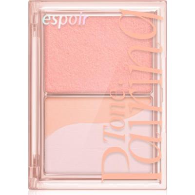 espoir Tone Pairing Cheek potrójny róż do policzków nadający doskonały wygląd odcień Peach Fizz 9 g