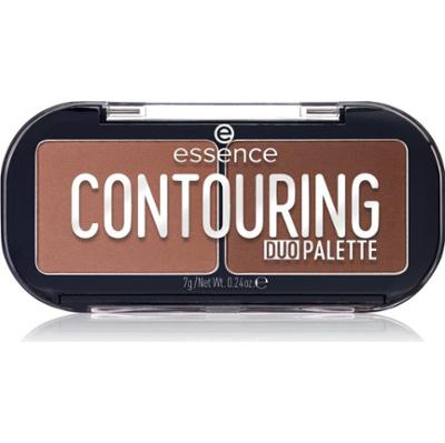 essence CONTOURING DUO PALETTE paletka do konturowania twarzy odcień 20 Darker Skin 7 g