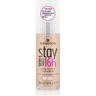 essence Stay ALL DAY 16h podkład wodoodporny odcień 10 Soft Beige 30 ml