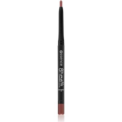 essence 8h Matte Comfort matowa kredka do ust z temperówką odcień 02 Silky Hazelnut 0,3 g