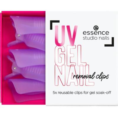 essence studio nails UV GEL NAIL klipsy do usuwania lakieru hybrydowego 5 szt.