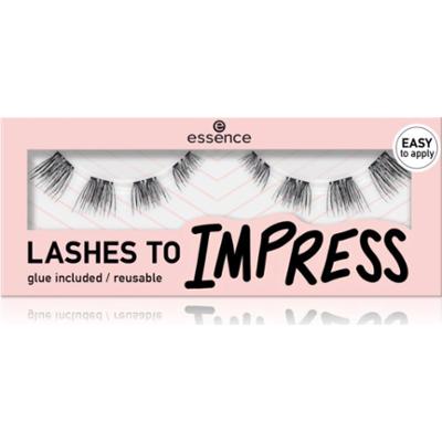 essence LASHES TO IMPRESS sztuczne rzęsy z klejem 8 szt.