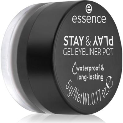 essence STAY & PLAY eyeliner odcień 01 Black 5 g