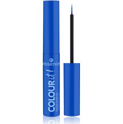 essence COLOUR it! eyeliner w płynie odcień 01 Royal Blue 3 ml