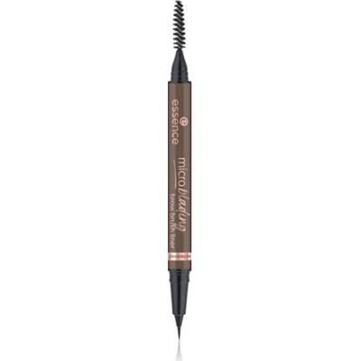 essence Microblading kredka do brwi z pędzelkiem odcień 04 Dark Brown 0.6 ml