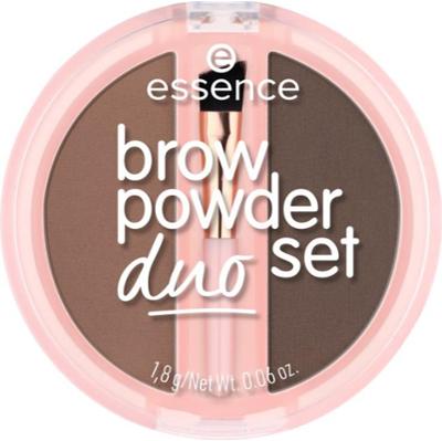 essence Brow Powder Duo zestaw do brwi odcień 02 Medium 1.8 g