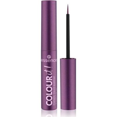 essence COLOUR it! metaliczny eyeliner odcień 02 Dark Cherry 3 ml