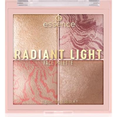 essence Radiant Light paleta rozświetlaczy i róży do policzków odcień Glow Icon 11 g