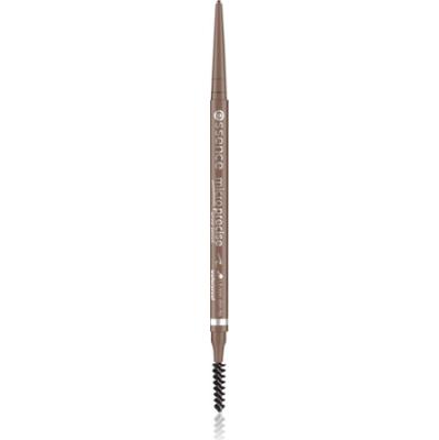 essence Micro Precise wodoodporna kredka do brwi ze szczotką odcień 02 Taupe 0.05 g