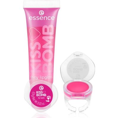 essence KISS BOMB shiny lipgloss & lip balm zestaw do ust