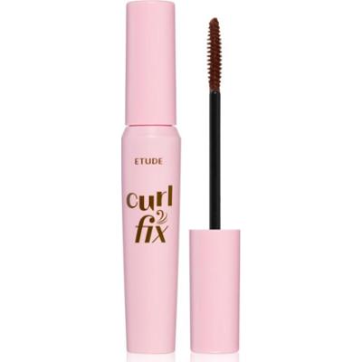 ETUDE Curl Fix Mascara wodoodporny tusz do rzęs nadający objętość i podkręcający rzęsy odcień 02 Brown 8 g